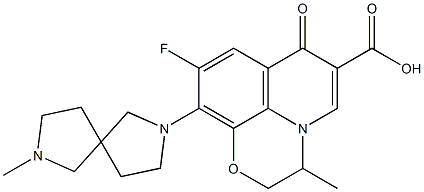 9-Fluoro-2,3-dihydro-10-(7-methyl-2,7-diazaspiro[4.4]nonan-2-yl)-3-methyl-7-oxo-7H-pyrido[1,2,3-de]-1,4-benzoxazine-6-carboxylic acid|