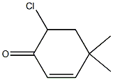 4-Chloro-6,6-dimethyl-1-cyclohexen-3-one Structure