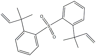 (1,1-ジメチル-2-プロペニル)フェニルスルホン 化学構造式