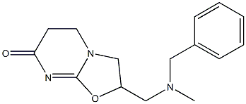 2,3,5,6-Tetrahydro-2-[[benzyl(methyl)amino]methyl]-7H-oxazolo[3,2-a]pyrimidin-7-one Structure