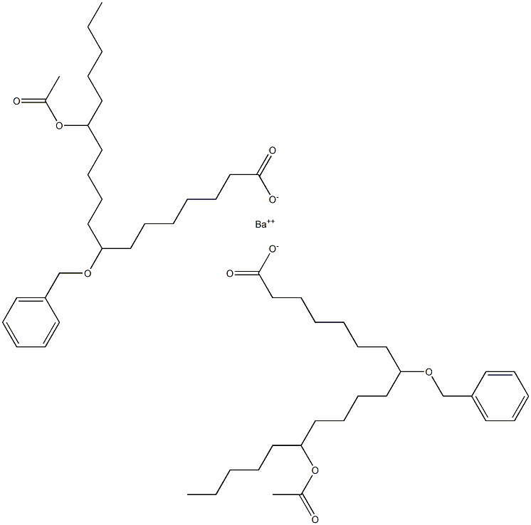 Bis(8-benzyloxy-13-acetyloxystearic acid)barium salt|