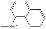 N-Methyl-1-naphthalenaminium,,结构式