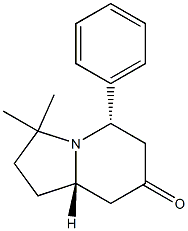 (5S,8aS)-3,3-Dimethyl-5-phenyl-1,2,3,5,6,8a-hexahydroindolizin-7(8H)-one,,结构式