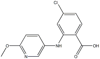 4-Chloro-2-[(2-methoxy-5-pyridinyl)amino]benzoic acid Structure