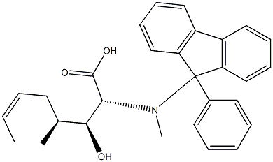 (2R,3S,4S,6Z)-3-Hydroxy-4-methyl-2-[N-(9-phenyl-9H-fluoren-9-yl)methylamino]-6-octenoic acid