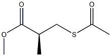 (S)-3-(Acetylthio)-2-methylpropionic acid methyl ester Structure