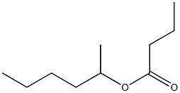 酪酸1-メチルペンチル 化学構造式