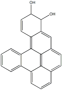 11,12-Dihydrodibenzo[a,l]pyrene-11,12-diol Structure