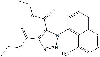 1-(8-アミノ-1-ナフチル)-1H-1,2,3-トリアゾール-4,5-ジカルボン酸ジエチル 化学構造式