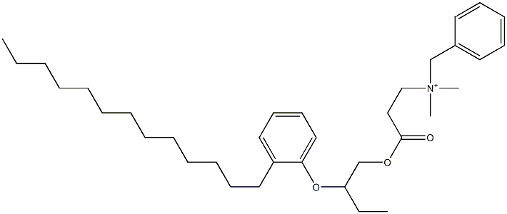 N,N-Dimethyl-N-benzyl-N-[2-[[2-(2-tridecylphenyloxy)butyl]oxycarbonyl]ethyl]aminium