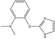 2-[[2-[Dimethylamino]phenyl]thio]-1H-imidazole Struktur