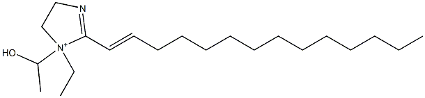 1-Ethyl-1-(1-hydroxyethyl)-2-(1-tetradecenyl)-2-imidazoline-1-ium Structure