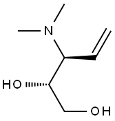 (2R,3S)-3-(Dimethylamino)-4-pentene-1,2-diol Structure