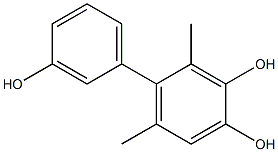 2,6-Dimethyl-1,1'-biphenyl-3,3',4-triol Struktur