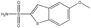 5-Methoxybenzo[b]thiophene-2-sulfonamide 结构式