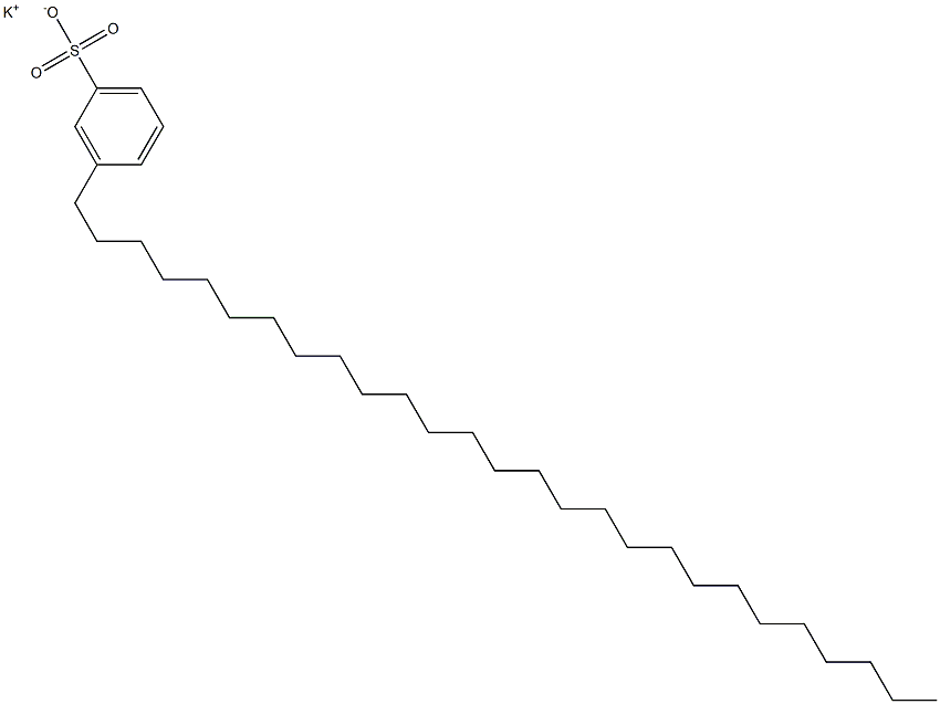 3-Heptacosylbenzenesulfonic acid potassium salt,,结构式