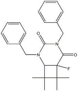 6-Fluoro-2,4-dibenzyl-7,7,8,8-tetramethyl-2,4-diazabicyclo[4.2.0]octane-3,5-dione|