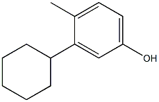 3-Cyclohexyl-4-methylphenol Struktur