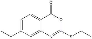 2-Ethylthio-7-ethyl-4H-3,1-benzoxazin-4-one Structure