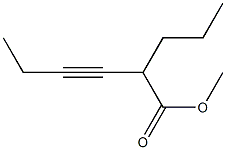 5-オクチン-4-カルボン酸メチル 化学構造式