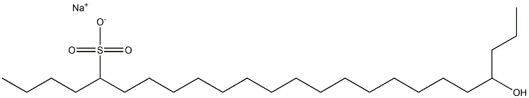 21-ヒドロキシテトラコサン-5-スルホン酸ナトリウム 化学構造式