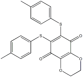 2,3-Dihydro-6,7-bis(4-methylphenylthio)-1,4-benzodioxin-5,8-dione