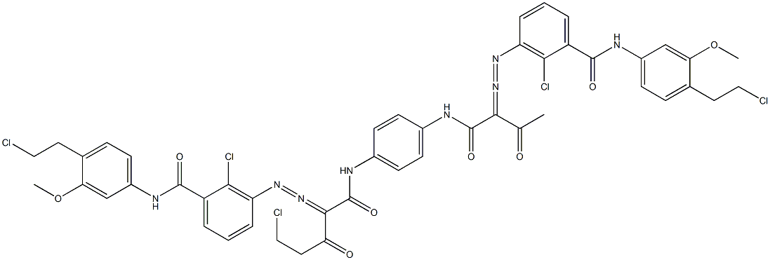 3,3'-[2-(Chloromethyl)-1,4-phenylenebis[iminocarbonyl(acetylmethylene)azo]]bis[N-[4-(2-chloroethyl)-3-methoxyphenyl]-2-chlorobenzamide]