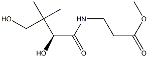 (-)-3-[[(S)-2,4-Dihydroxy-3,3-dimethyl-1-oxobutyl]amino]propanoic acid methyl ester 结构式