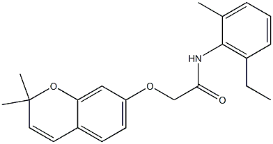 2-[[2,2-Dimethyl-2H-1-benzopyran-7-yl]oxy]-2'-methyl-6'-ethylacetanilide