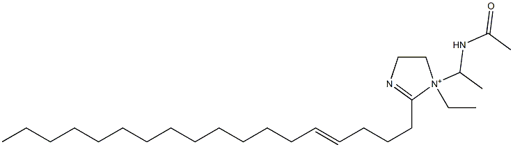 1-[1-(Acetylamino)ethyl]-1-ethyl-2-(4-octadecenyl)-2-imidazoline-1-ium Structure