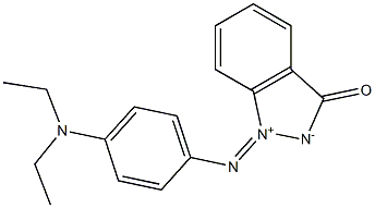 1-[[4-(Diethylamino)phenyl]imino]-1,3-dihydro-3-oxo-2H-indazol-1-ium-2-ide Structure