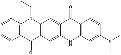 3-(Dimethylamino)-12-ethyl-5,12-dihydroquino[2,3-b]acridine-7,14-dione