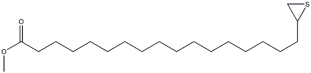 18,19-Epithiononadecanoic acid methyl ester Structure