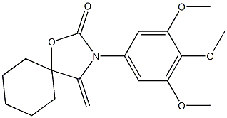 4-Methylene-3-(3,4,5-trimethoxyphenyl)-1-oxa-3-azaspiro[4.5]decan-2-one