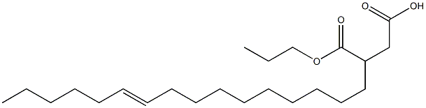 3-(10-Hexadecenyl)succinic acid 1-hydrogen 4-propyl ester Structure