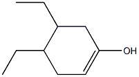 4,5-Diethyl-1-cyclohexen-1-ol Structure