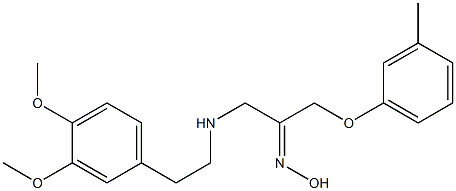 1-(3-Methylphenoxy)-3-[2-(3,4-dimethoxyphenyl)ethyl]aminoacetone (Z)-oxime