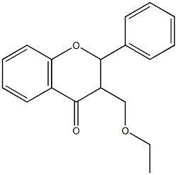 3-Ethoxymethylflavanone 结构式