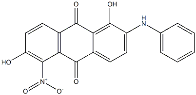 2-Anilino-1,6-dihydroxy-5-nitroanthraquinone