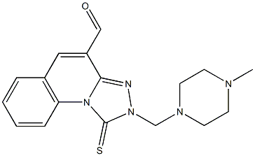 1,2-Dihydro-1-thioxo-2-[(4-methylpiperazino)methyl][1,2,4]triazolo[4,3-a]quinoline-4-carbaldehyde