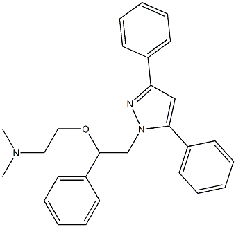 3,5-Diphenyl-1-[2-phenyl-2-[2-(dimethylamino)ethoxy]ethyl]-1H-pyrazole