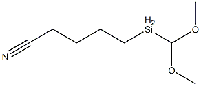 5-(Dimethoxymethylsilyl)pentanenitrile Struktur