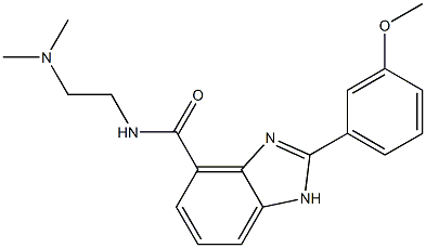 2-(3-Methoxyphenyl)-N-[2-(dimethylamino)ethyl]-1H-benzimidazole-4-carboxamide Structure