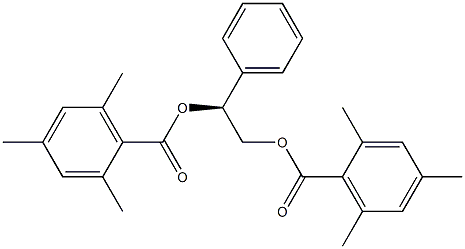 ビス(2,4,6-トリメチル安息香酸)[S,(+)]-1-フェニル-1,2-エタンジイル 化学構造式