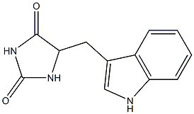5-(1H-インドール-3-イルメチル)-2,4-イミダゾリジンジオン 化学構造式