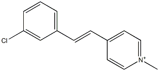4-(3-Chlorostyryl)-1-methylpyridinium Struktur