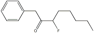 Benzyl 1-fluorohexyl ketone Structure