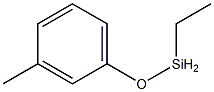 Ethyl(3-methylphenoxy)silane Structure