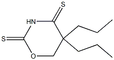 5,6-Dihydro-5,5-dipropyl-2H-1,3-oxazine-2,4(3H)-dithione Structure