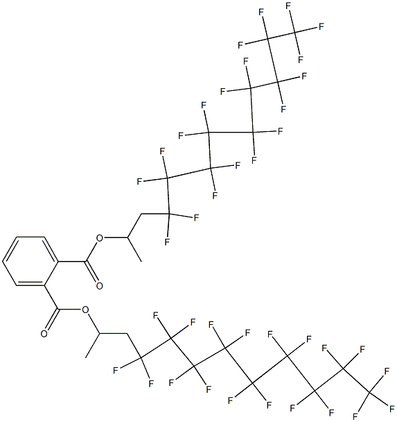 Phthalic acid di[2-(nonadecafluorononyl)-1-methylethyl] ester Struktur